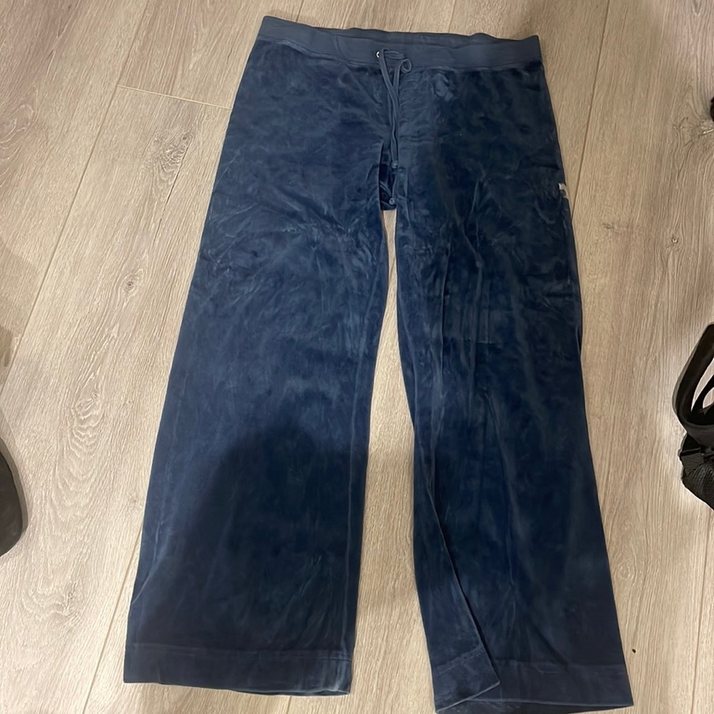 XL Juicy couture blue velour pants